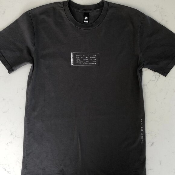 Ascolour Classic Graphic Casual Crew Neck Short Sleeve Cotton T Shirt Gray Sz M - Picture 12 of 12